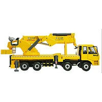 Diecast 1:35 Scale XCMG SQZ4000A1 Folding Arm Truck Crane Truck Alloy Model Collection Souvenir Display Vehicle Toys
