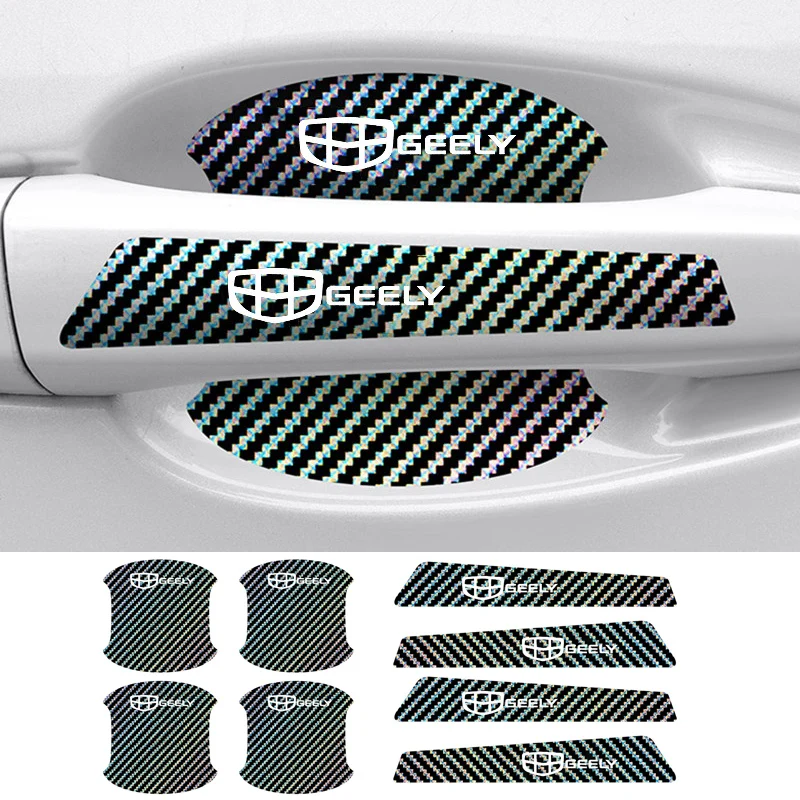 Лазерные светящиеся наклейки на дверные ручки для GEELY GC6 GC9 EMGRAND EC7 EC8 CK ATLAS CK2 CK3 GT, внешние аксессуары Лазерные светящиеся наклейки на дверные ручки для GEELY GC6 GC9 EMGRAND EC7 EC8 CK ATLAS CK2 CK3 GT, внешние аксессуары