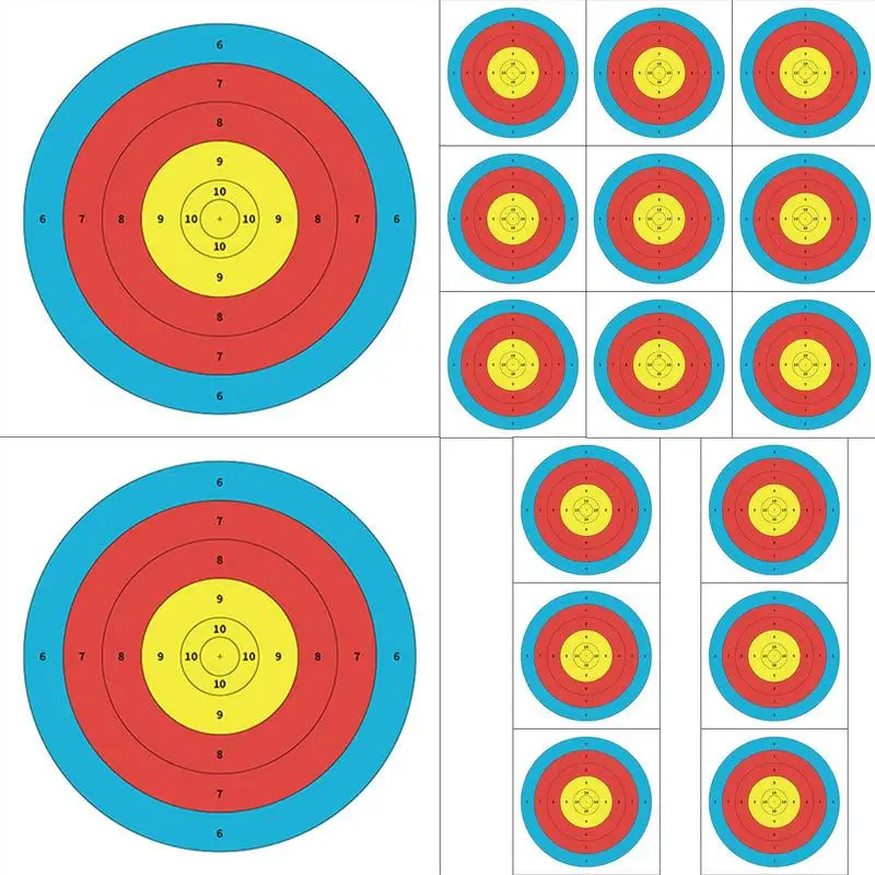 

Cardboard Targets 20PCS Foldable Frosted Thickened Practice Targets Space Saving Hunting Accessories For Competitions Target