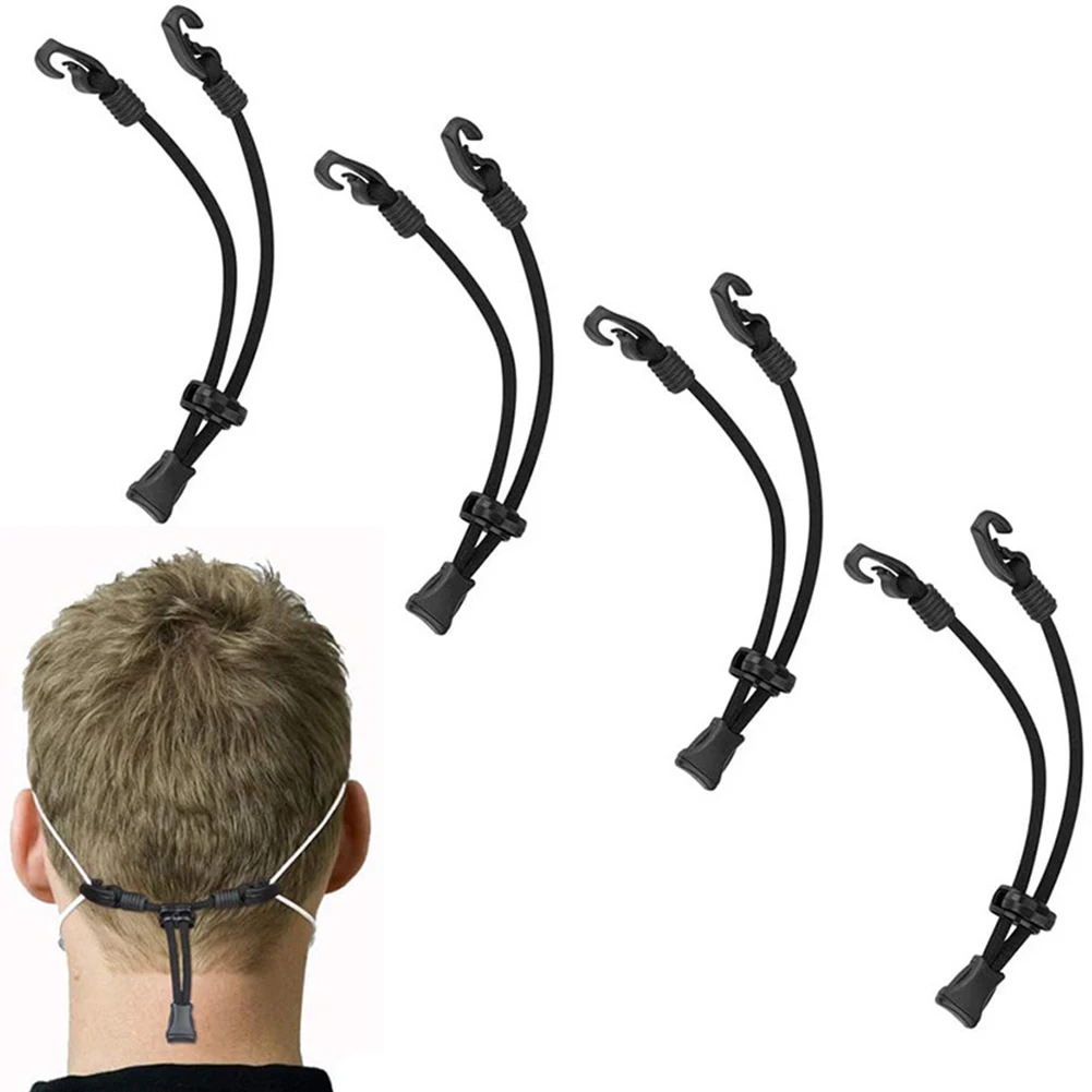 

1Pcs Mask Extender Anti-tightening Ear Protector Holder Mask Ear Rope Extenders Adjustment Buckle Black