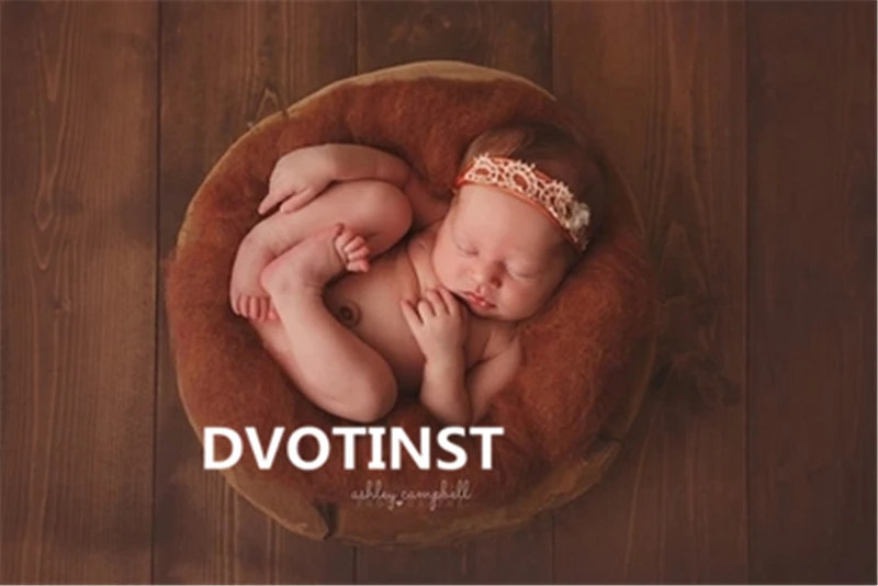 Dvotinst Baby Photography Props Wool Background Blanket Felt Basket Filler Stuffer Fotografia Accessories Studio Shooting | Детская