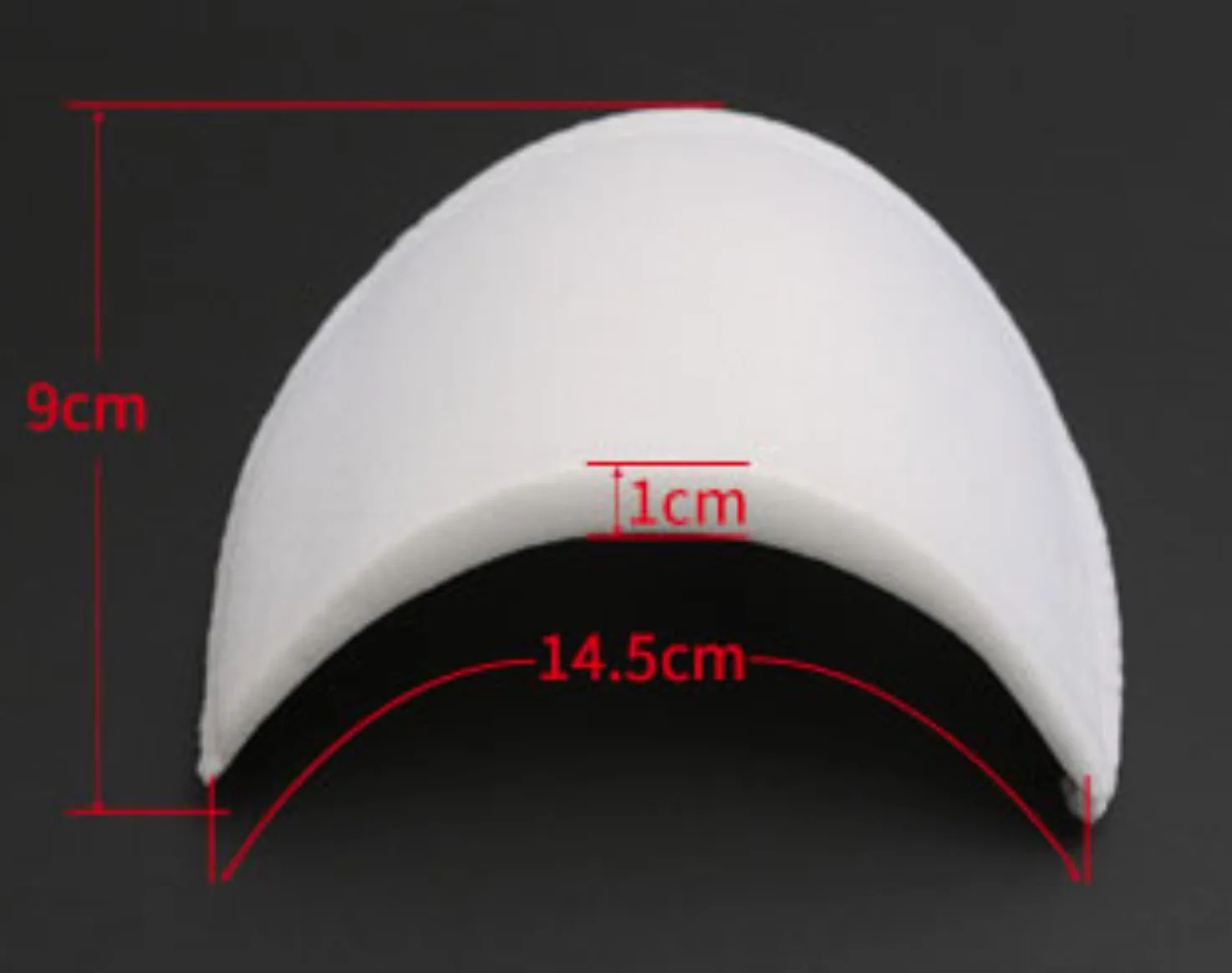 10Pairslot 14.5x9cm Thickness:1cm Clothing Accessories Black and White Shirt Sponge Shoulder Pads Dress (art.: 7a64f019e) - 7a64f019e