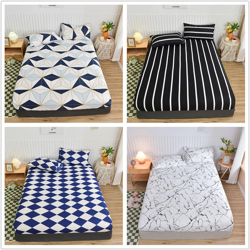 

New King/King size mattress covers with elastic bandages Double bed with sheets and pillowcases double bed sheets