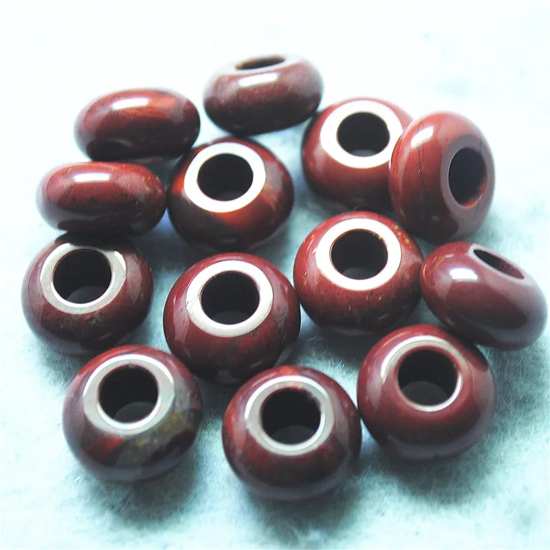 10 шт. женские бусины из бирюзы и агата 7 х14 мм