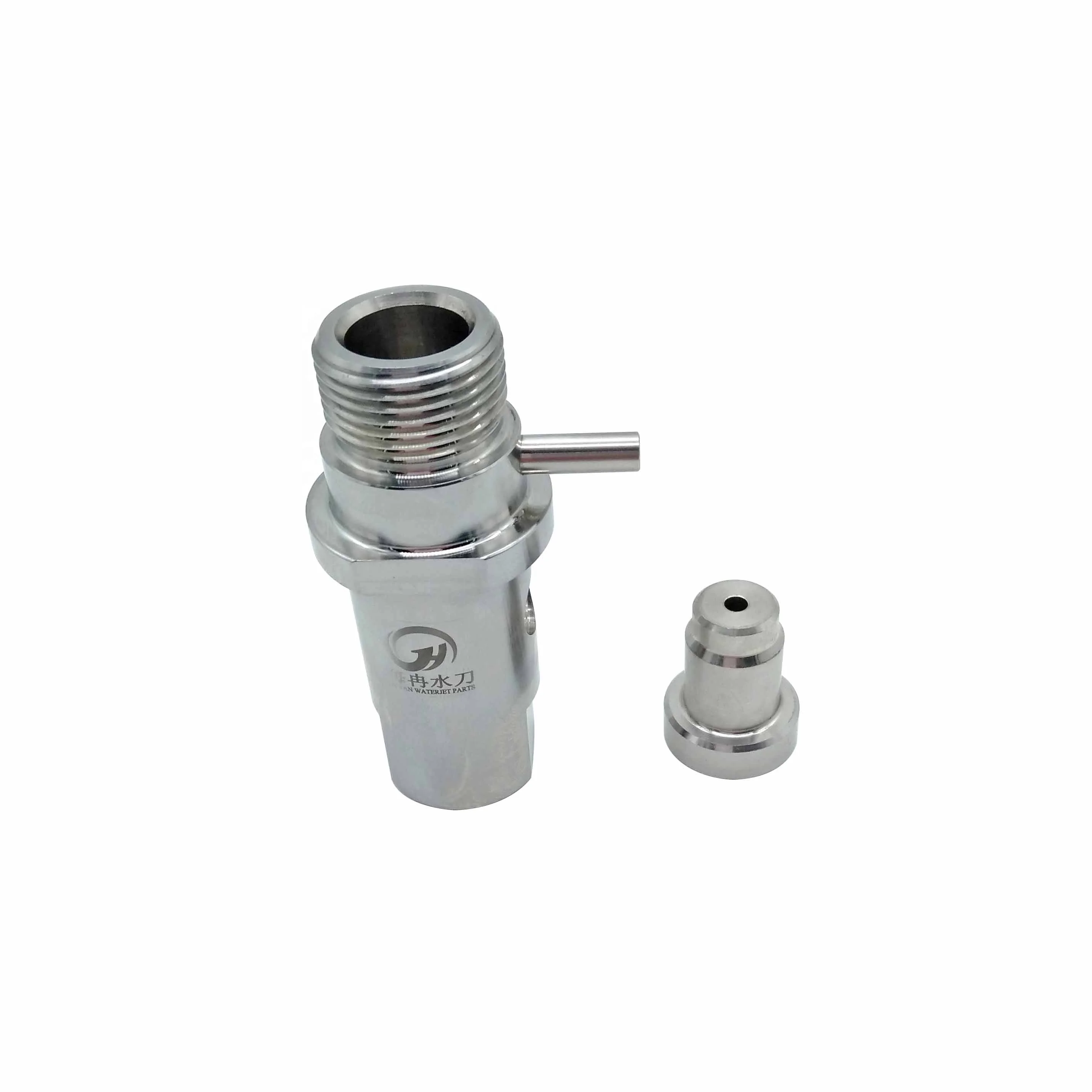 

CNC 5 axis 60000 psi abrasive high pressure waterjet cutting machine Intensifier Pump waterjet accessories On/Off Valve body