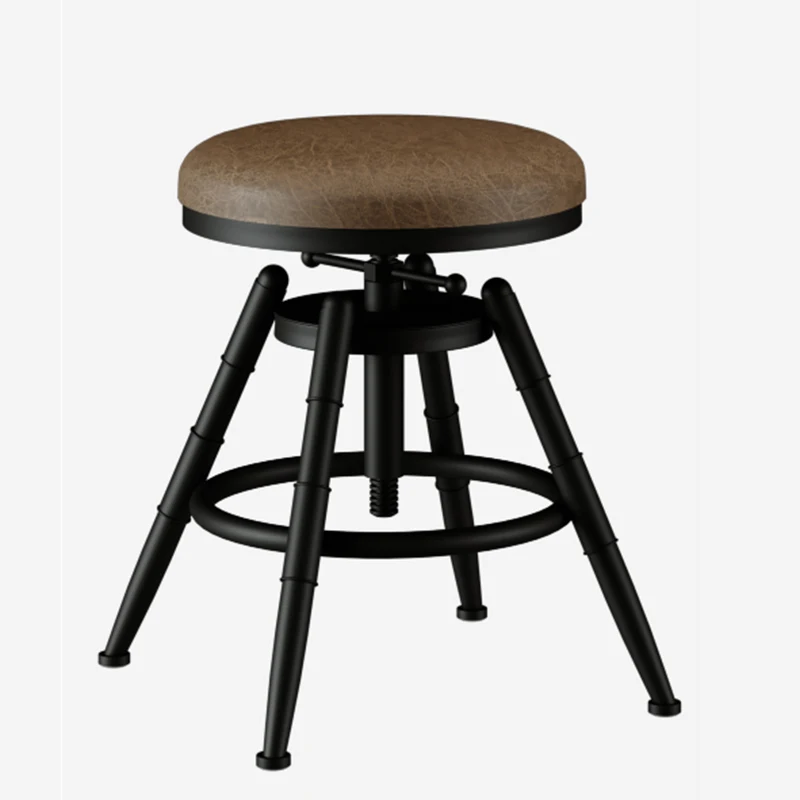 Современный регулируемый стул скандинавский Вертлюг роскошная Железная мебель