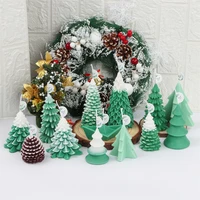 christmas full series silicone tree candle mold santa claus scent soap mould diy xmas gift resin plaster tools home decoration