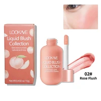 4 color mini bottle liquid blush natural brighten cheek skin tone makeup rouge pigmented professional contour shadow makeup