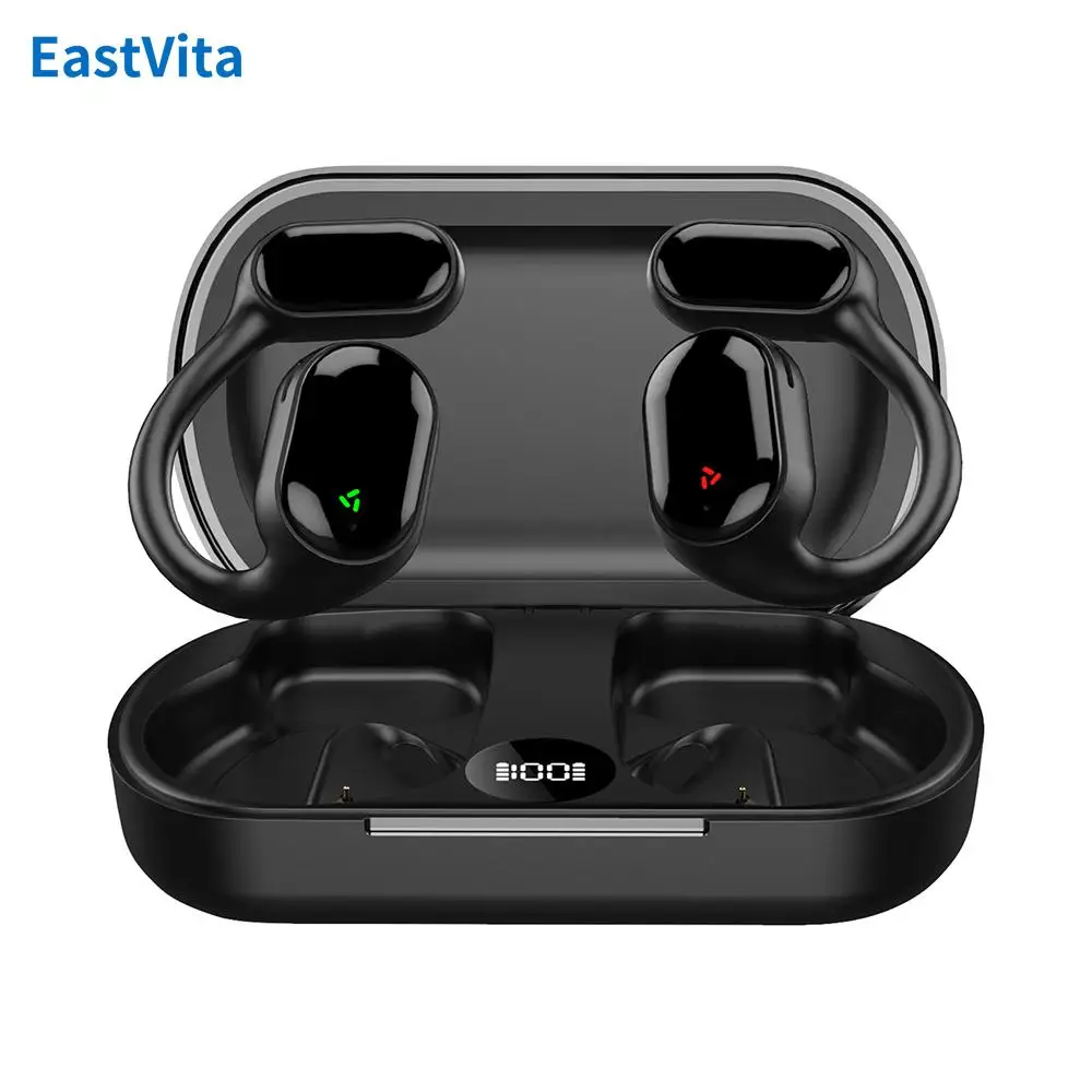 

XG33 Wireless Ear Headphones Air Conduction Earphones With Mic Charging Case Earphones For Sport Cycling Running Work