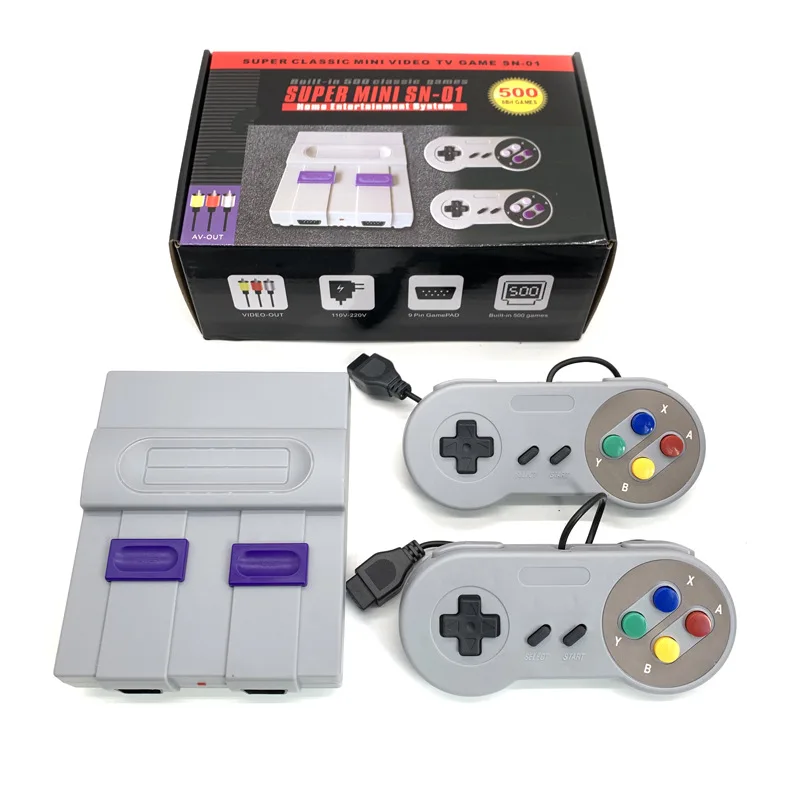 

SNES500 built-in games 8-bit retro classic NES Mini TV console FC games