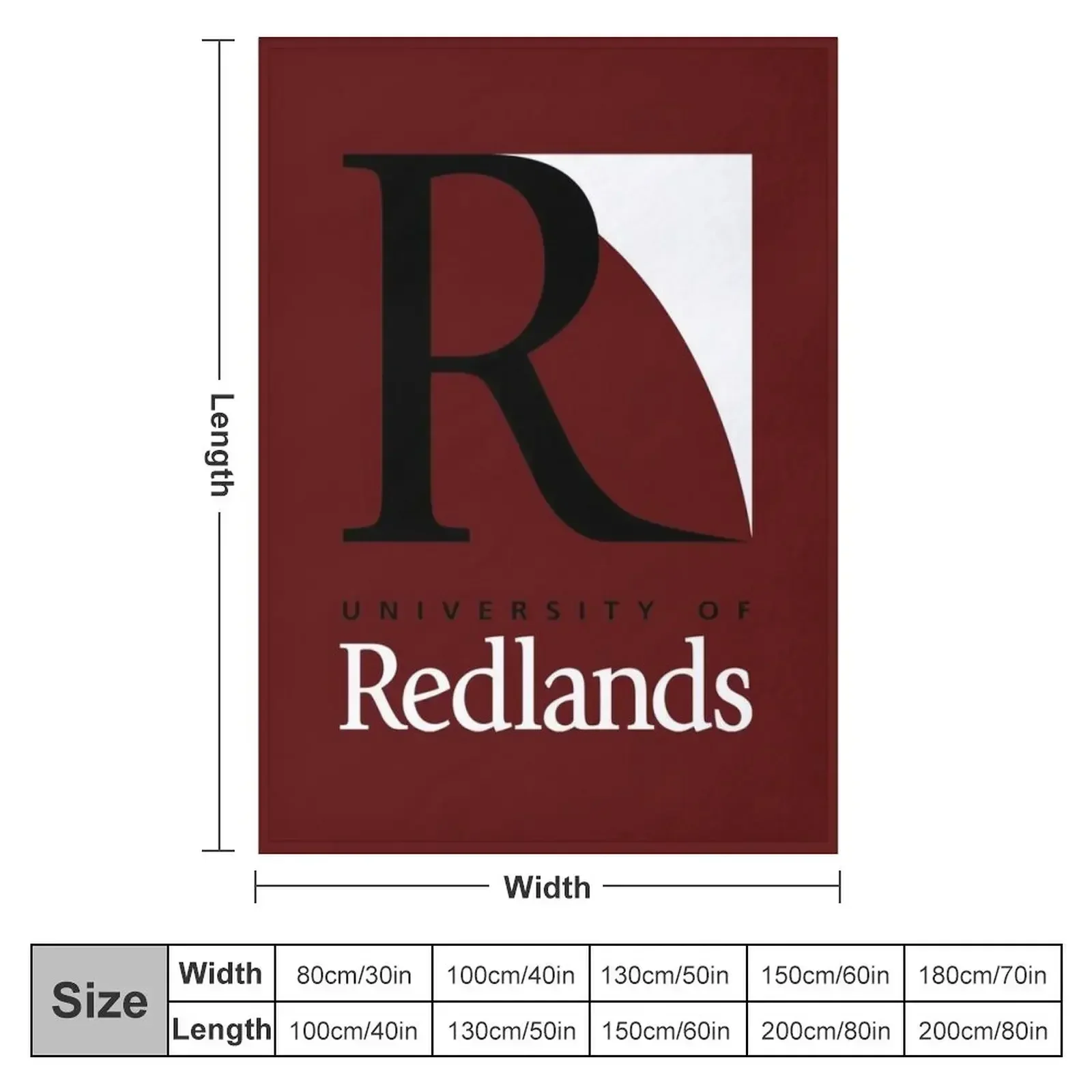 Одеяло Университета Редландов забавный подарок идеи подарков на день Святого