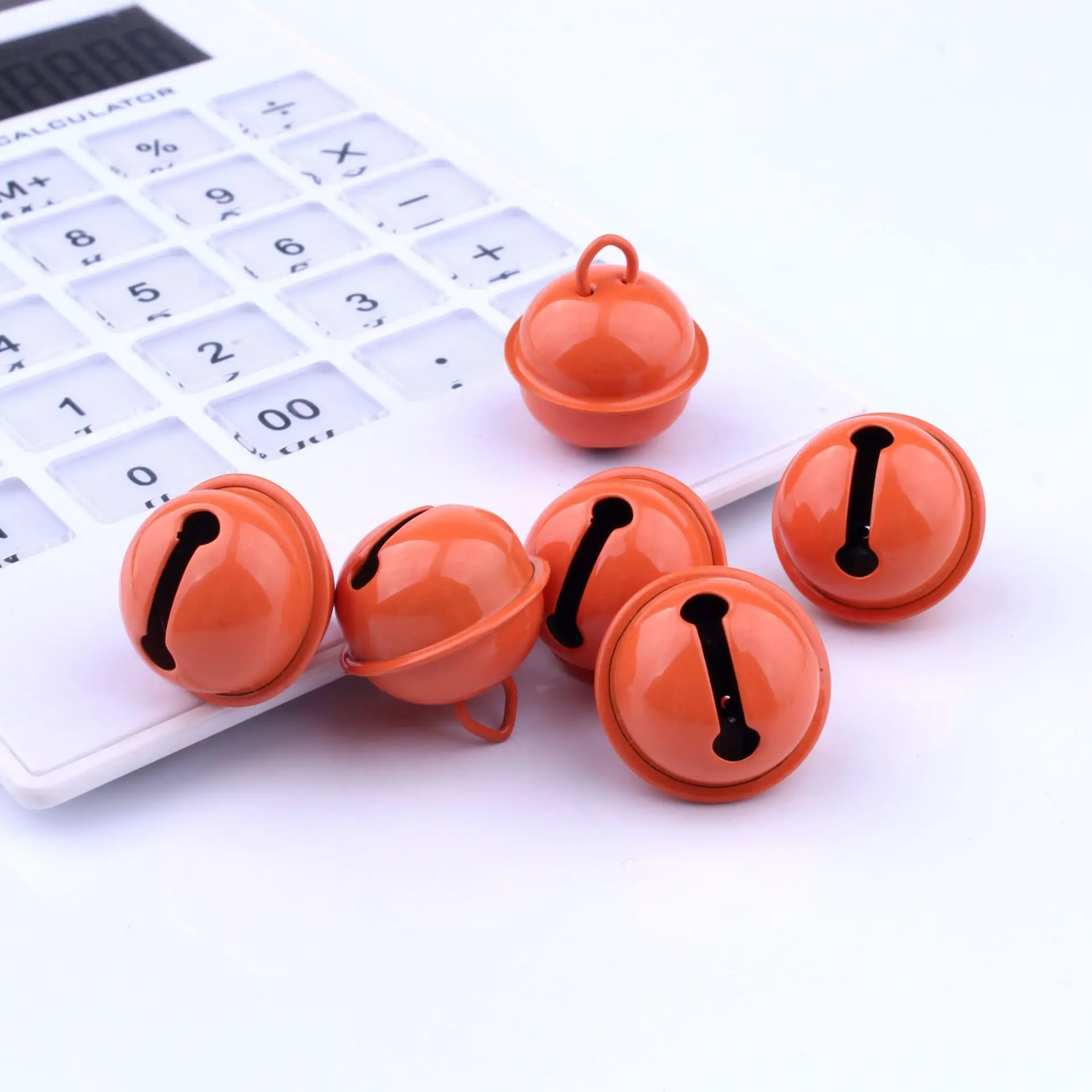 Color Painted Bell 22mm DIY Accessorie Bracelet Key Chain Necklace Bag Hanging Wind Bell Jewelry Making Material 10 Pieces / Bag