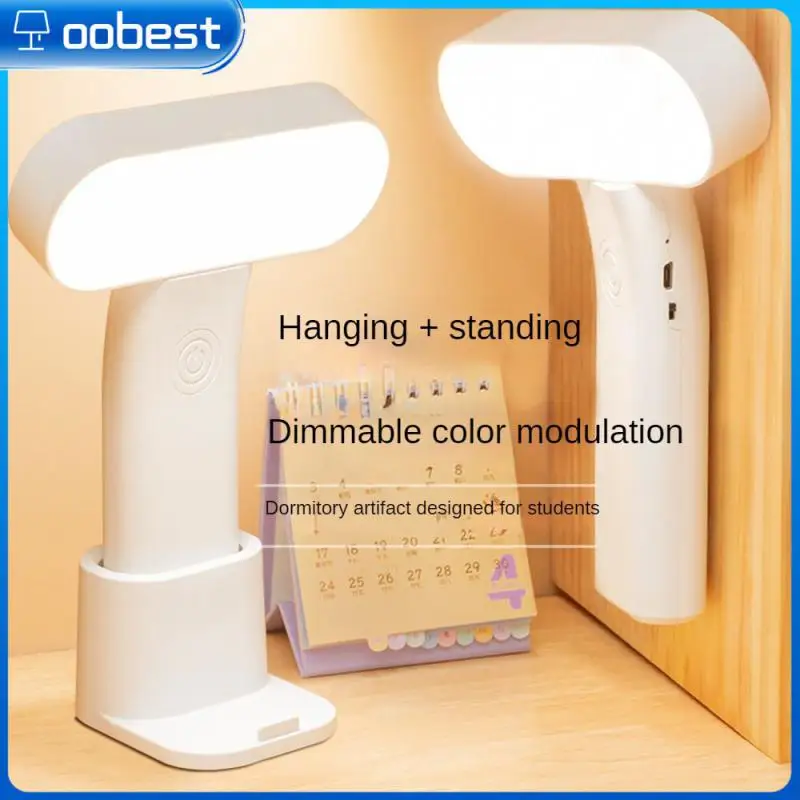 

Маленькая Настольная лампа с зарядкой по Usb, подвесная настольная Светодиодная лампа с защитой глаз для обучения чтению, портативная лампа