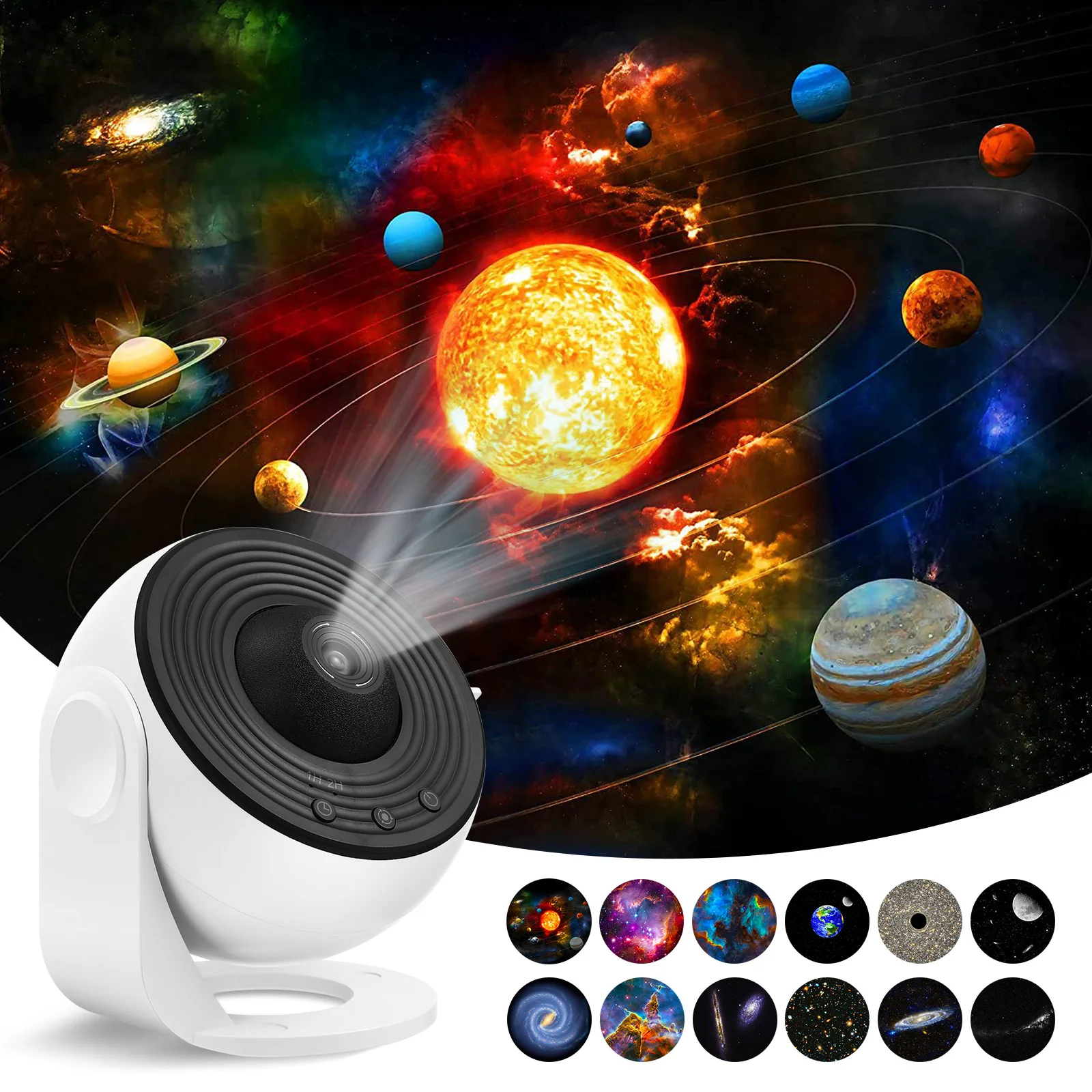 

Galaxy Night Light Projector Lamp Lights Bedroom Focusing Astronaut Star Nebula Remote