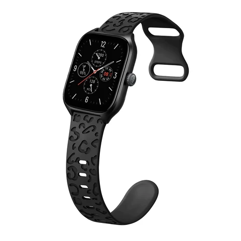 Ремешок с гравировкой для Amazfit GTS 4/2/2e Mini/3/bip 6/5/u/pro/Leopard, силиконовый браслет Correa, huawei gt 5 4 3 2 2e, 20 мм, ремешок для часов
