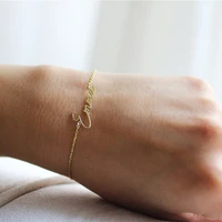 custom bracelet personalized name vintage bracelets for women girls handmade link chain adjustable customized jewelry gift
