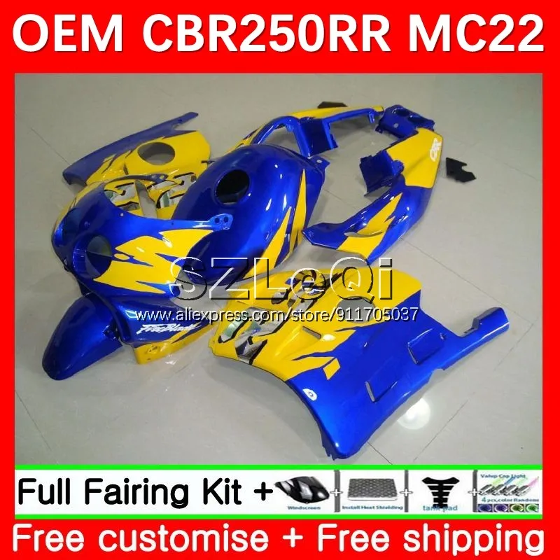 

Injection For HONDA CBR250RR MC22 CBR250 CBR 250CC 250 RR CC 250RR 90 91 92 93 94 95 96 97 98 99 Fairings 27LQ.18 blue yellow