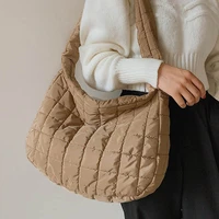 new trend fashion women shoulder bag designer handbag down cotton tote bag women crossbody bags large capacity shopping pouch