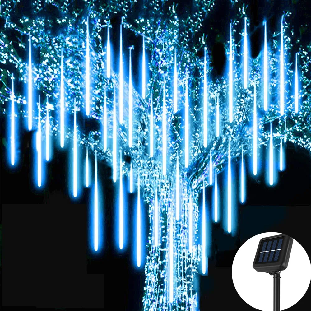 

Solar LED Meteor Shower Light Holiday String Light Waterproof Fairy Garden Decor Outdoor Led Street Garland Christmas Decoration