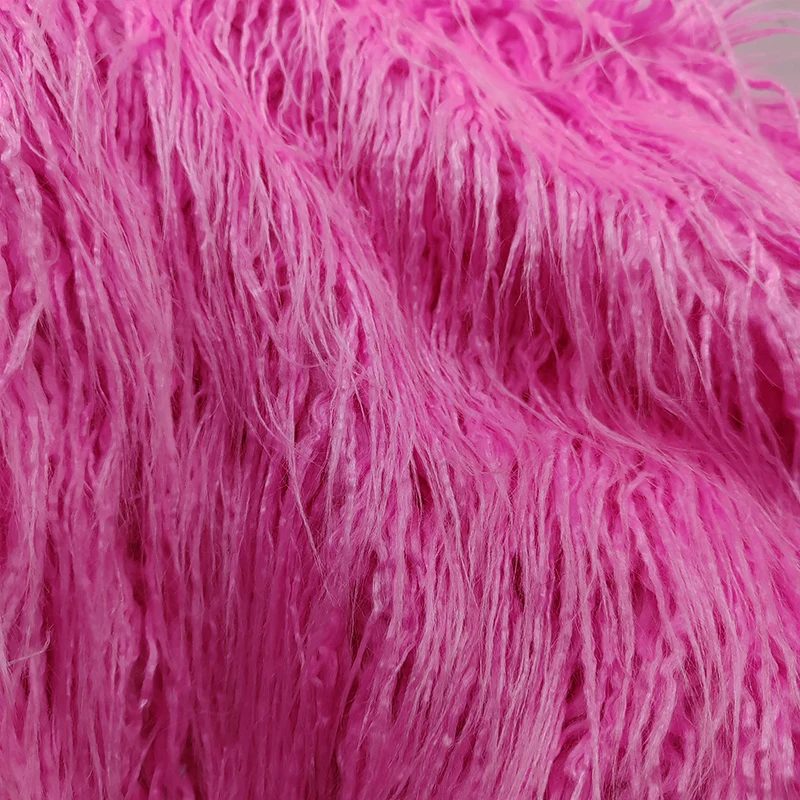 Хорошая розовая пляжная шерстяная плюшевая ткань из искусственного меха длиной 5