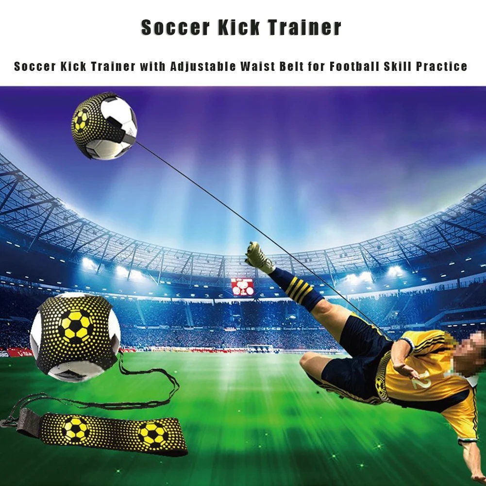 

Adjustable Football Kick Trainer Solo Practice Soccer Training Equipment Professional Auxiliary Soccer Rebound Assistance Band