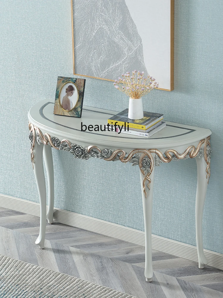 Резная консоль CXH в европейском стиле украшение для гостиной коридора входного