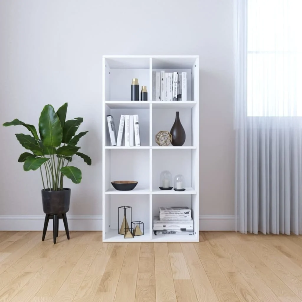 

Book Cabinet/Sideboard White 26"x11.8"x51.2" Chipboard