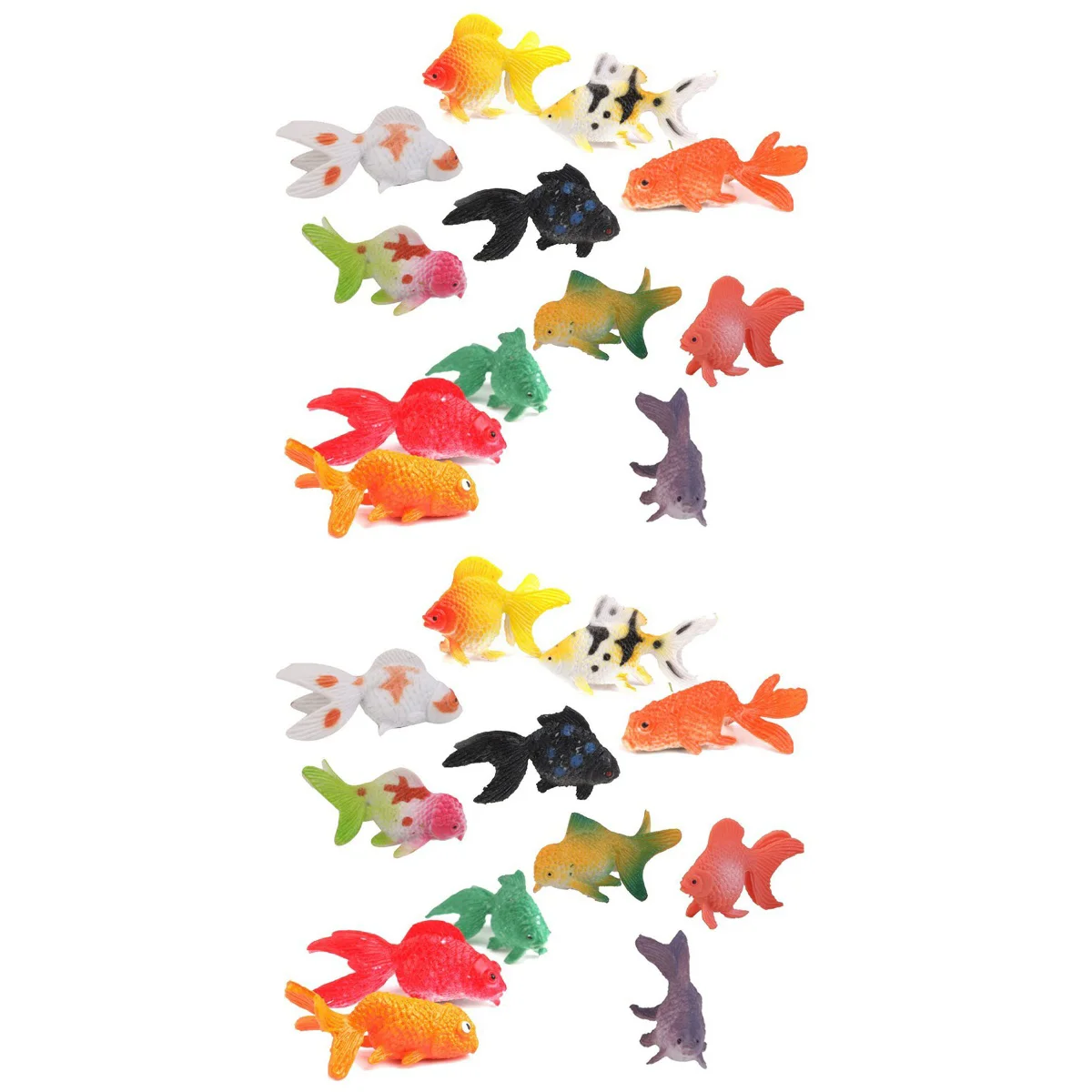 

24 Pcs Model Goldfish Set