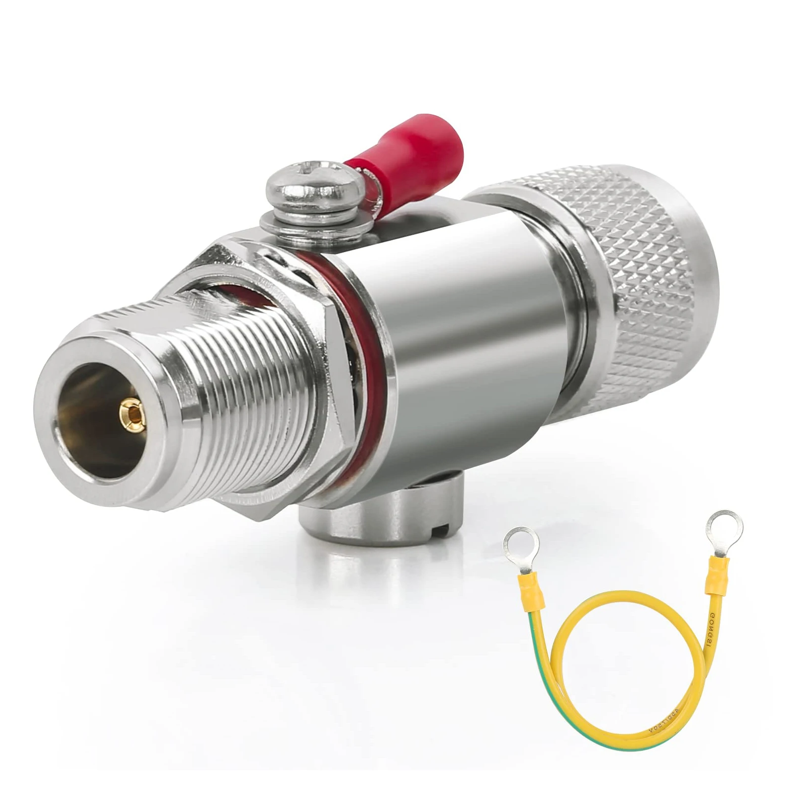 

Coaxial Flash Dissipator N Male to N Female Flash Surge Protector for Protects 3G 4G LTE 5G GPS WiFi 868MHz Helium LoRa Ham