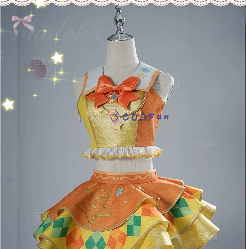 Фото Айкатсу Старс! Костюм для косплея Yuzu Nikaido Four Star Academy School, школьная форма, одежда для ролевых игр на Хэллоуин, COSFun №1