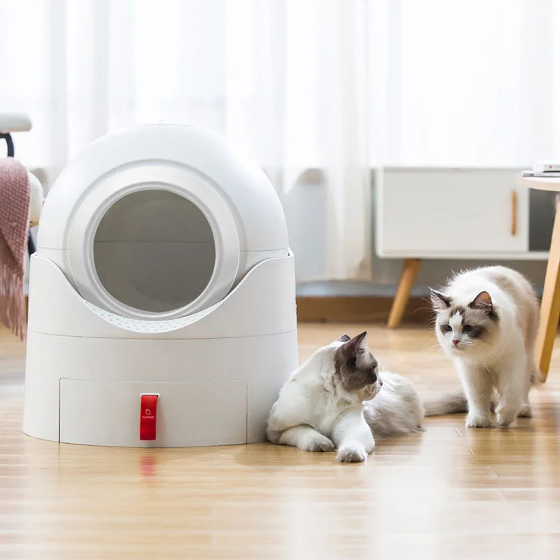 

Semi-automatic Closed Sandbox Cat Big Space Sandbox Cat Toilets Cat Litter Box Self Cleaning Cat Litter Litter Box for Cat