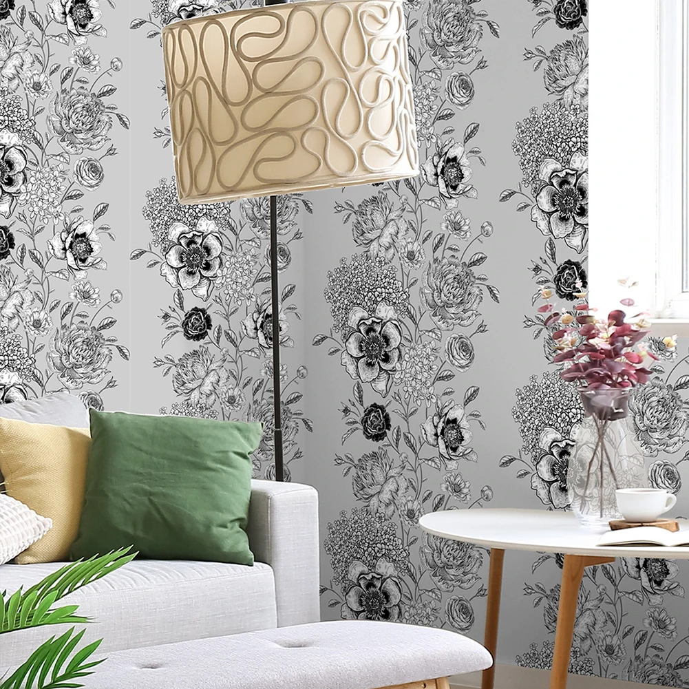 

Art Decal Wall Sticker 45*300cm Bathroom DIY Decoration Flower Living Room Matte Office PVC Reliable Practical