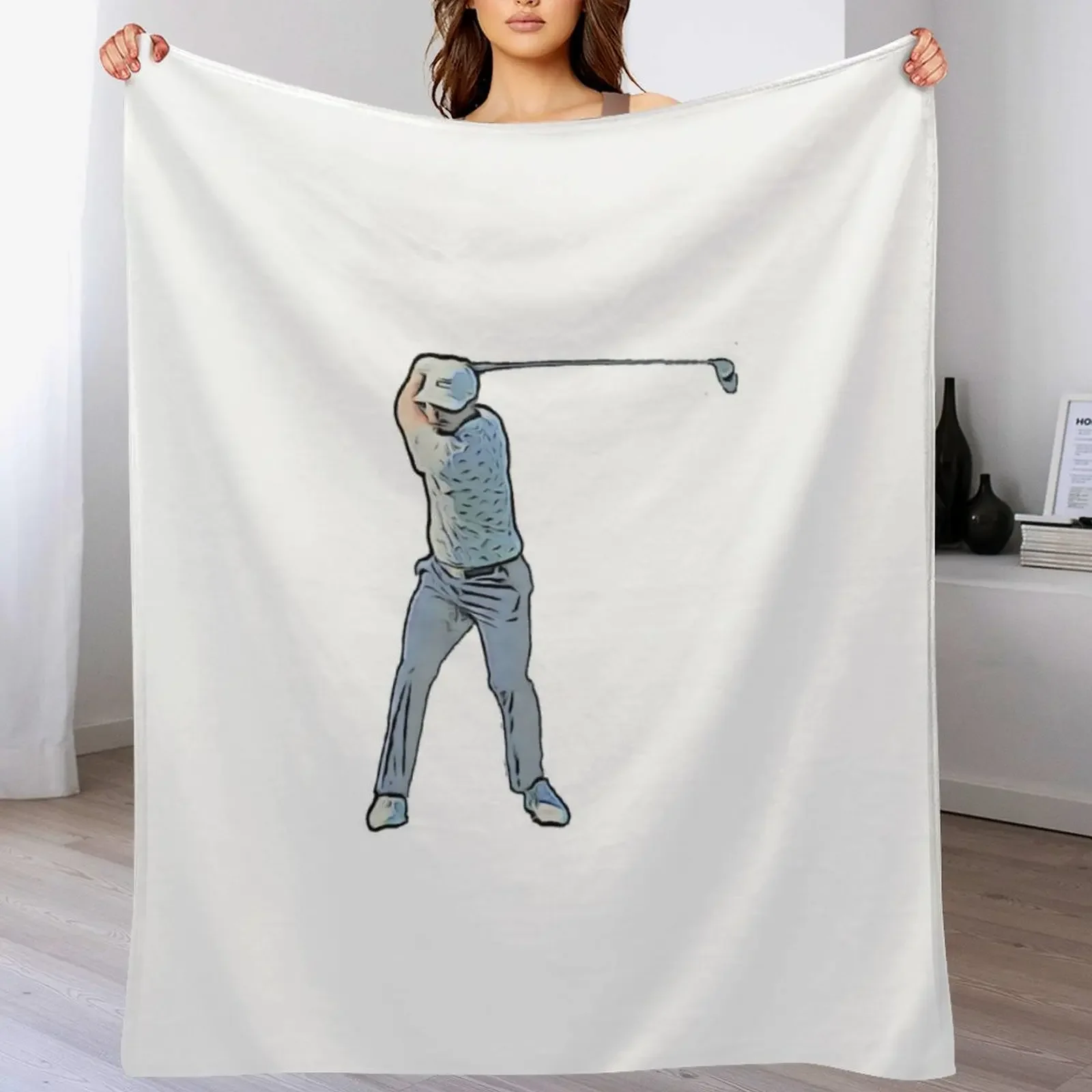 Bryson DeChambeau Bold мультяшное одеяло Покрывала на кровать Теплые волосы Одеяла