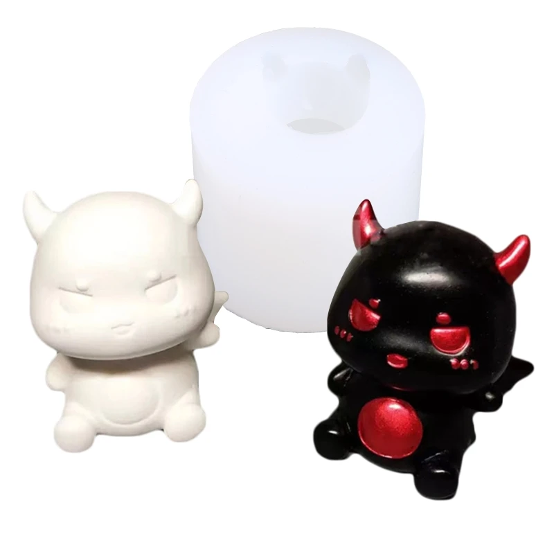 

3D Devil Vampire Resin Casting Mould Cute Cartoon Devil Epoxy Mold Handmade DIY