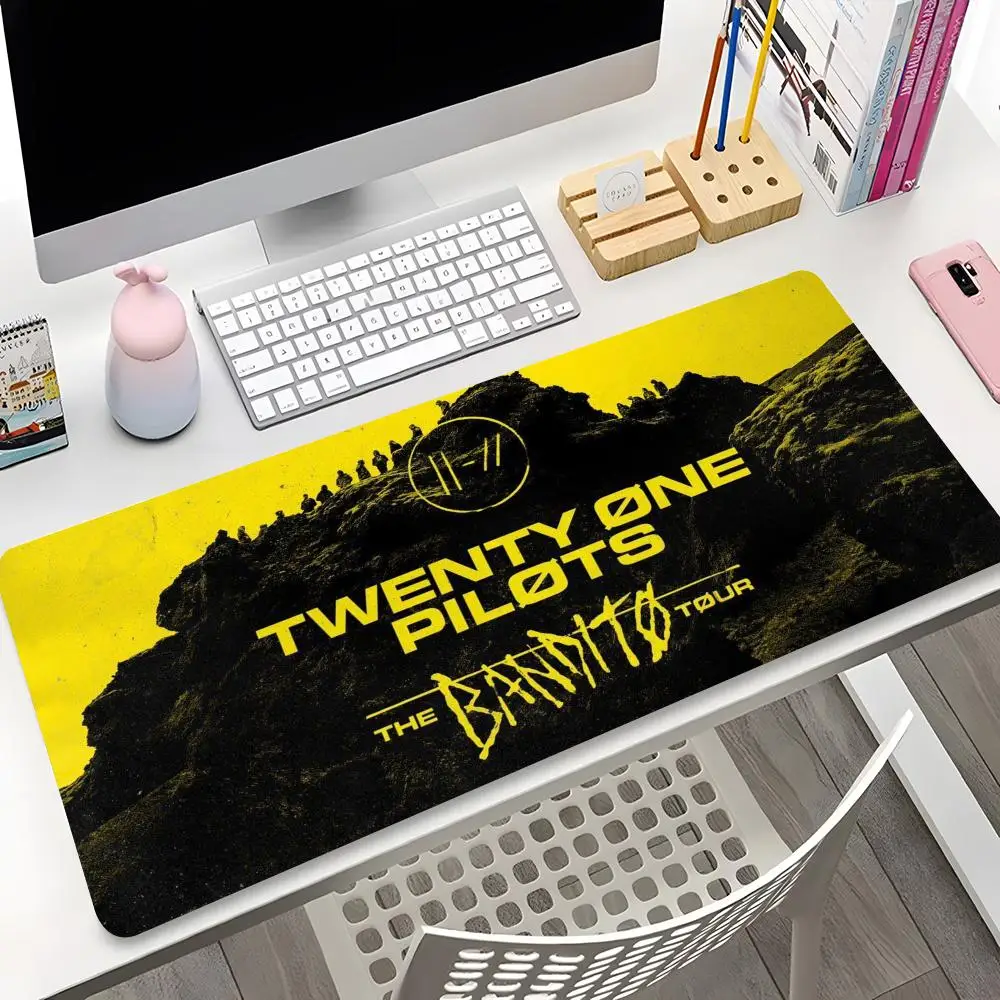 Коврик для мыши T-Twenty One Pilots с HD-печатью большой 90x40 см Офисная компьютерная