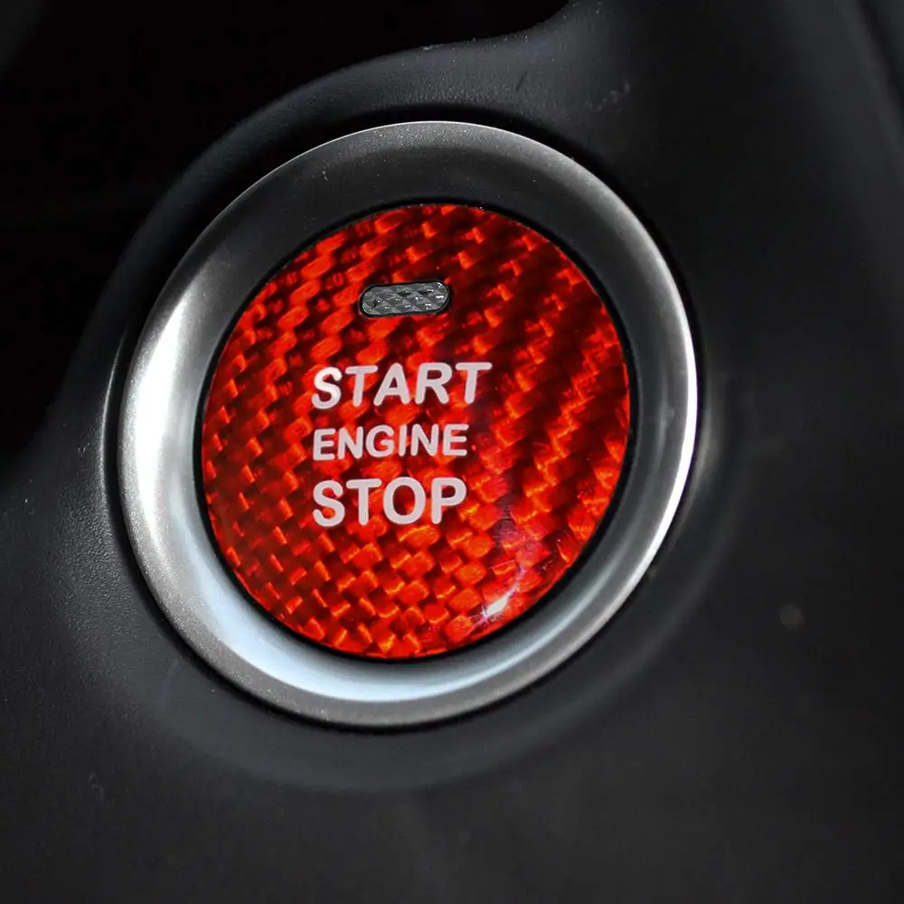 

Car Engine Start Button Cover Sticker Interior Trim Carbon Fiber for Mazda 3 Axela Atenza CX-3 CX-4 CX-5 CX-8 MX-5 Black Red
