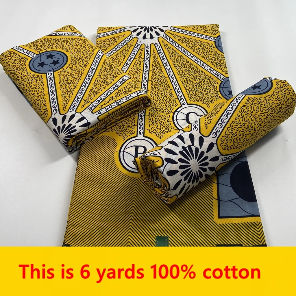 

Нигерийская африканская восковая ткань с принтом Анкара, высокое качество 2022 гарантировано, настоящие ткани, восковые оригинальные восковые материалы