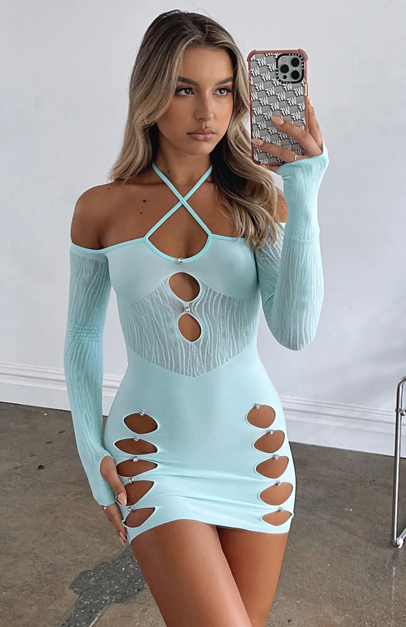 

Women Bodycon Dress Summer Hanging Neck Spring Fall Casual Wrapped Cutout Clubwear Mini Dresses New Elegant Traf Robe Party