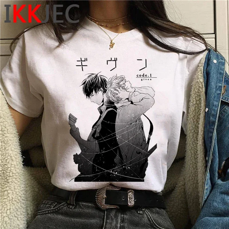 Футболка с аниме-рукавом Yaoi Bl Given Anime футболка Manga Music Mafuyu мужские футболки в стиле