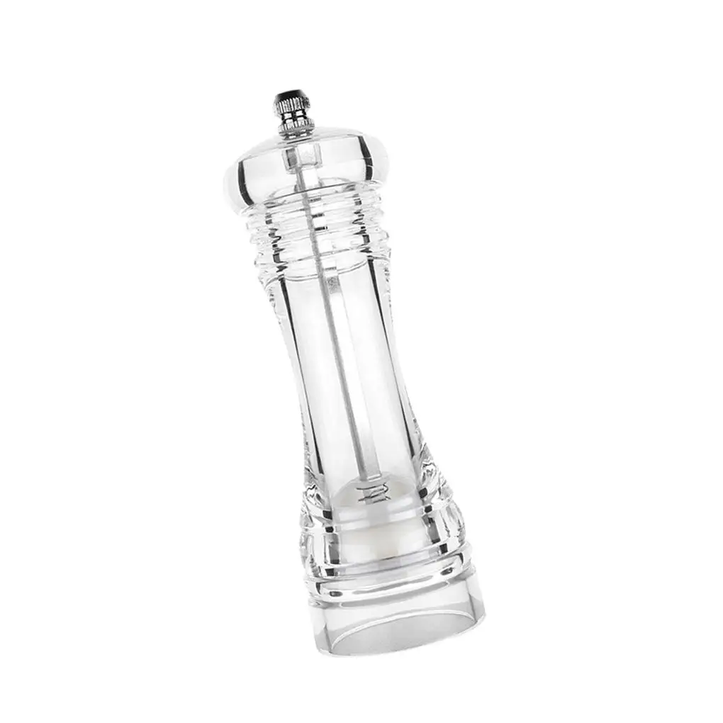 

5" 8" 10" Manual Pepper Grinder Oak Wood Salt And Pepper Mill Multi-purpose Cruet Kitchen Tool With Ceramic Grinder