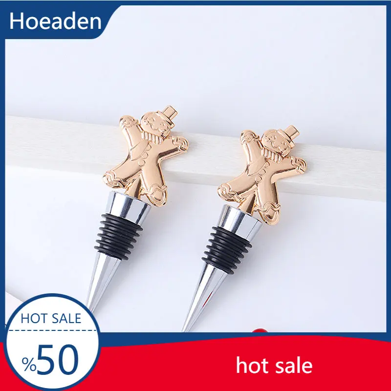 

Christmas Wine Stopper Bar Party Decoration Gingerbread Man Shape Fresh-keeping Wine Champagne Stopper Bar Accessories