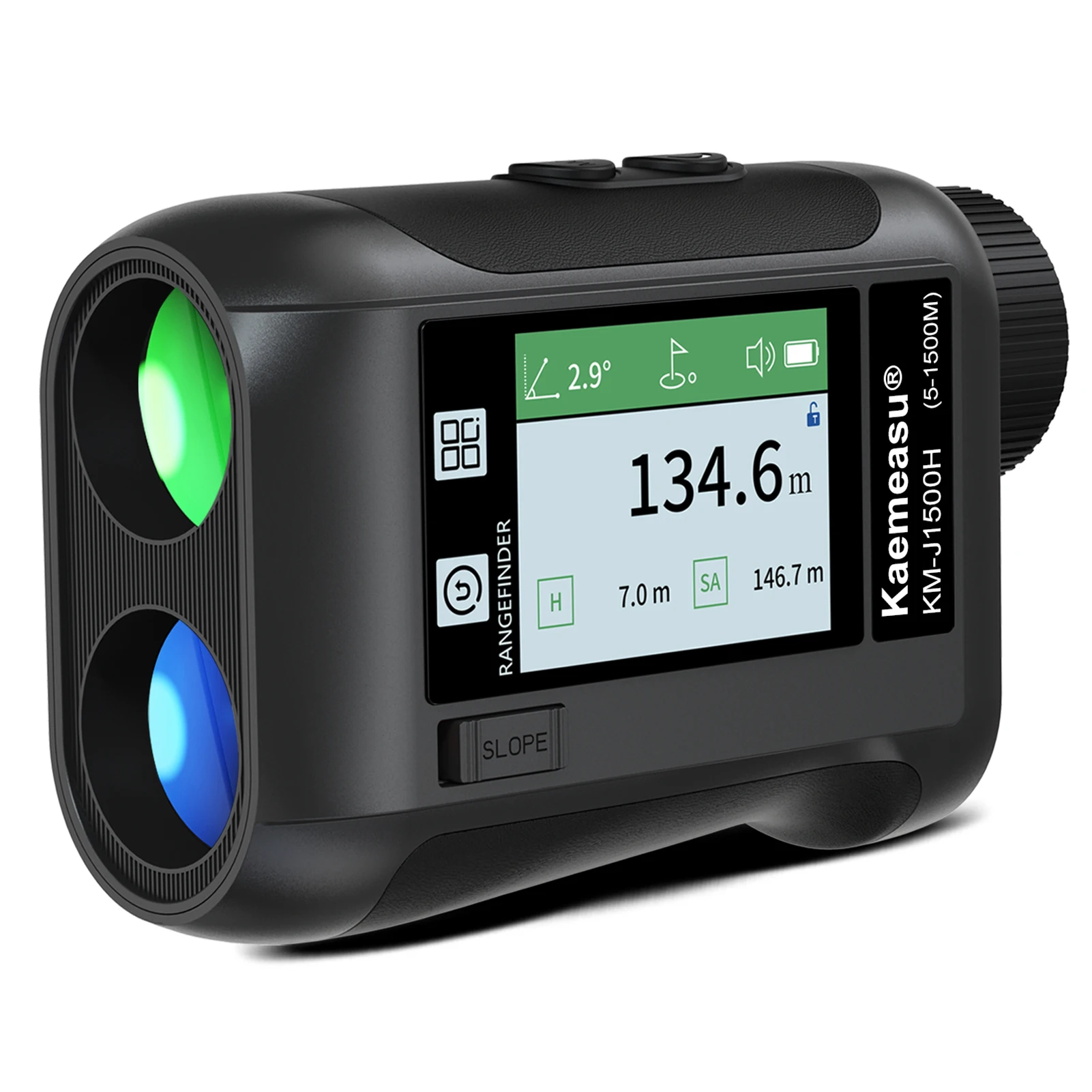 

Golf 600M/800M/1200M/1500M Rangefinder Distance Meter with LCD Touch Screen 6.5X Magnification USB Rechargeable Range Finder