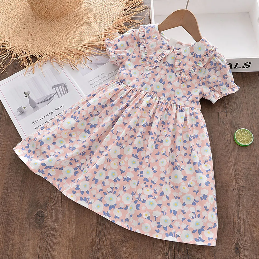 

Keelorn 2022 Новое Цветочное платье для маленьких девочек, летние шорты, платье с цветочным принтом, детская одежда, костюмы принцессы для малень...