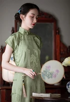 2022 elegant party dress chinese traditional dress vestidso cheongsam elegant floral printing party dress mermaid qipao dress