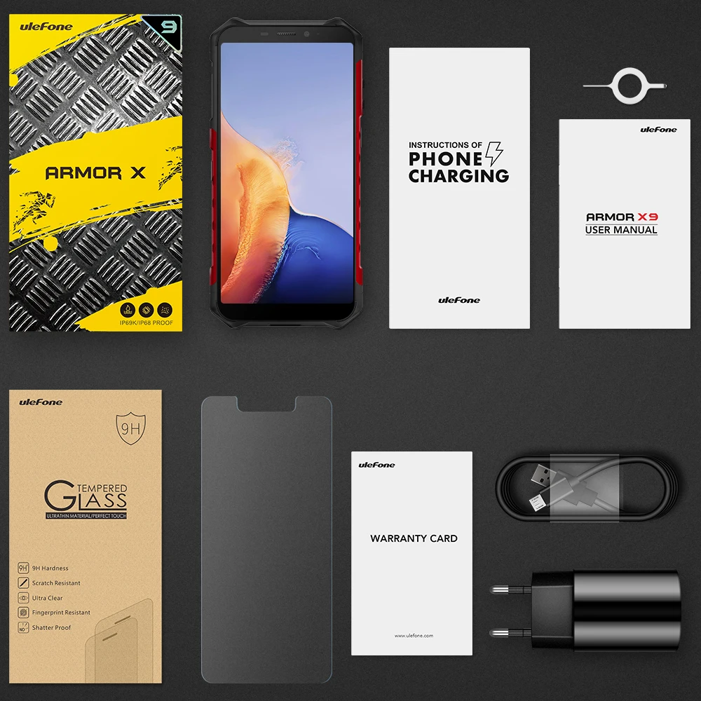 Смартфон Ulefone Armor X9 защищенный водонепроницаемый 5 дюйма 3 + 32 ГБ IP68 NFC 4G LTE - купить