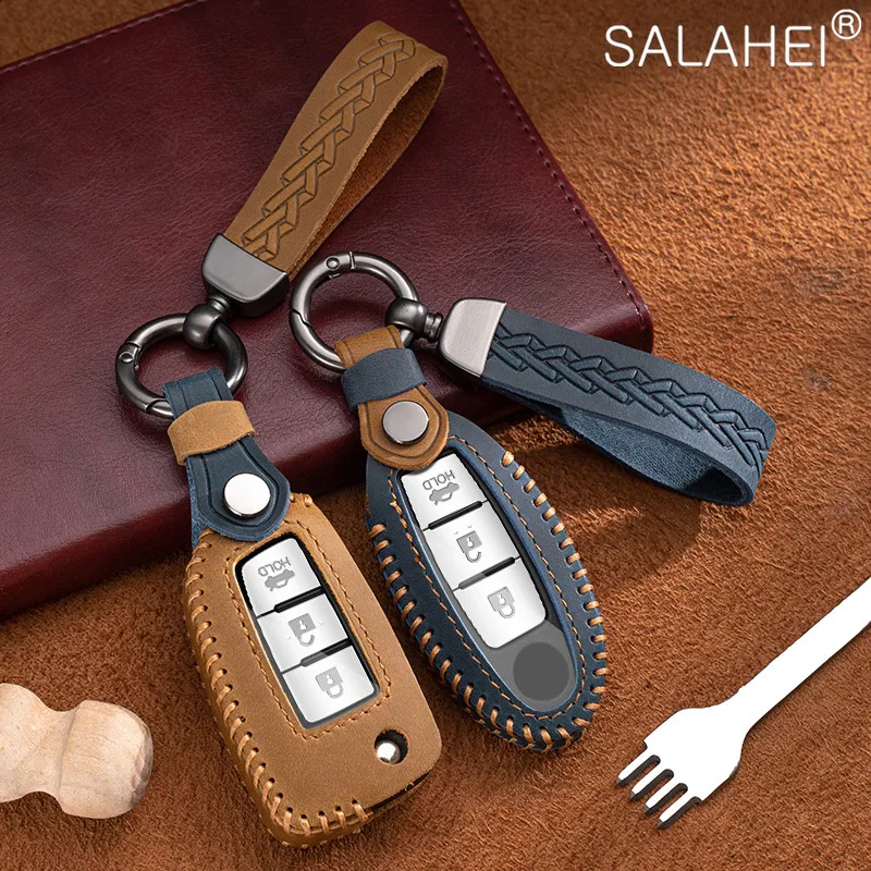 

Car Key Case For Nissan Qashqai J10 J11 X-Trail t31 t32 kicks Tiida Pathfinder Murano Maxima Note Juke F15 Rogue 370Z Cube Micra