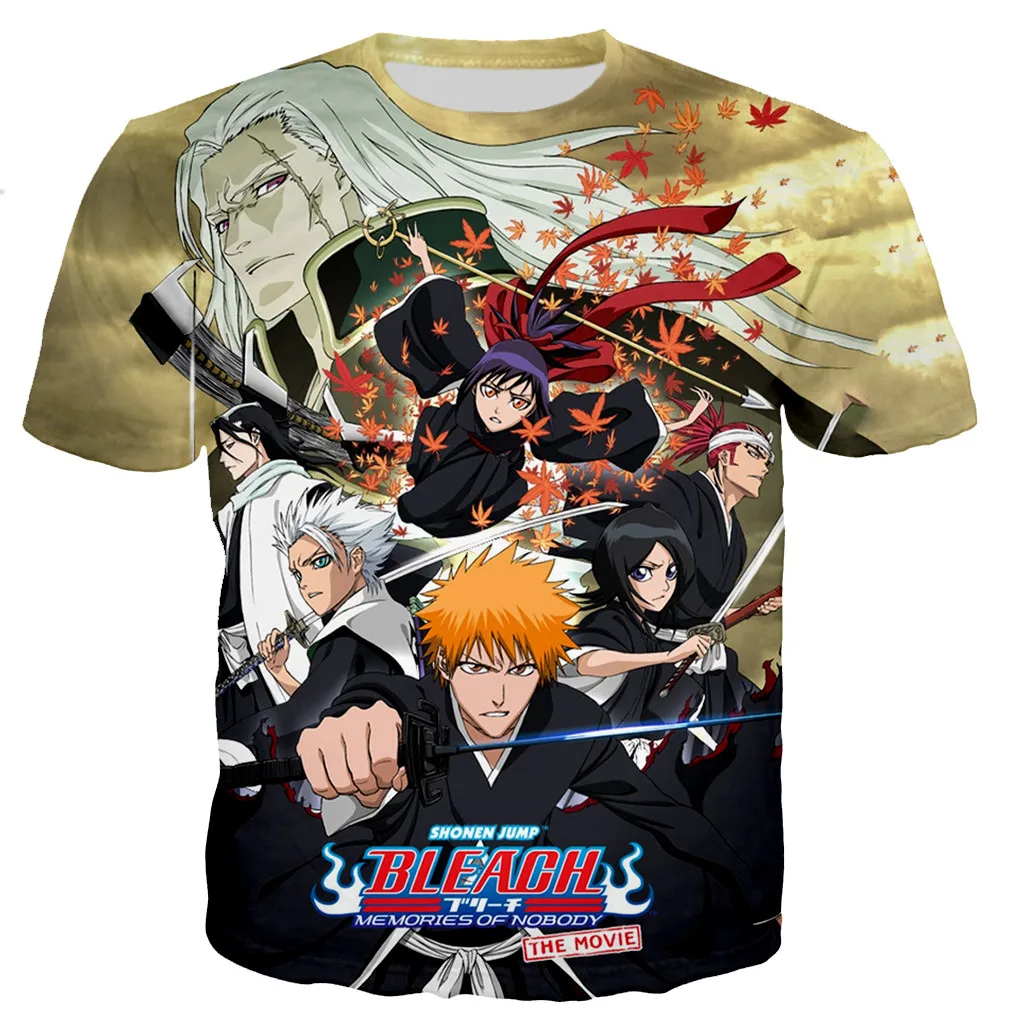 

Футболка мужская с 3D-принтом отбеливателя, модная уличная одежда, повседневная рубашка с коротким рукавом в стиле аниме, топы в стиле Харадз...