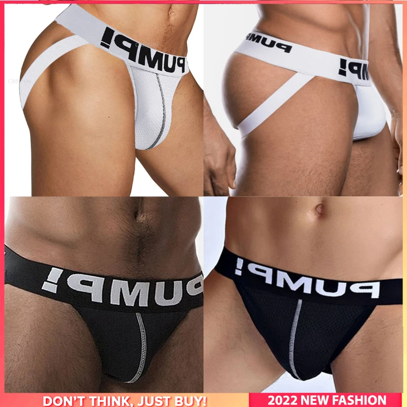 

4Pcs Soft Gay Sexy Underwear Man Jockstrap Underpants Sissy Cotton Stringi Men's Thong And G String Men Panties New Arrival