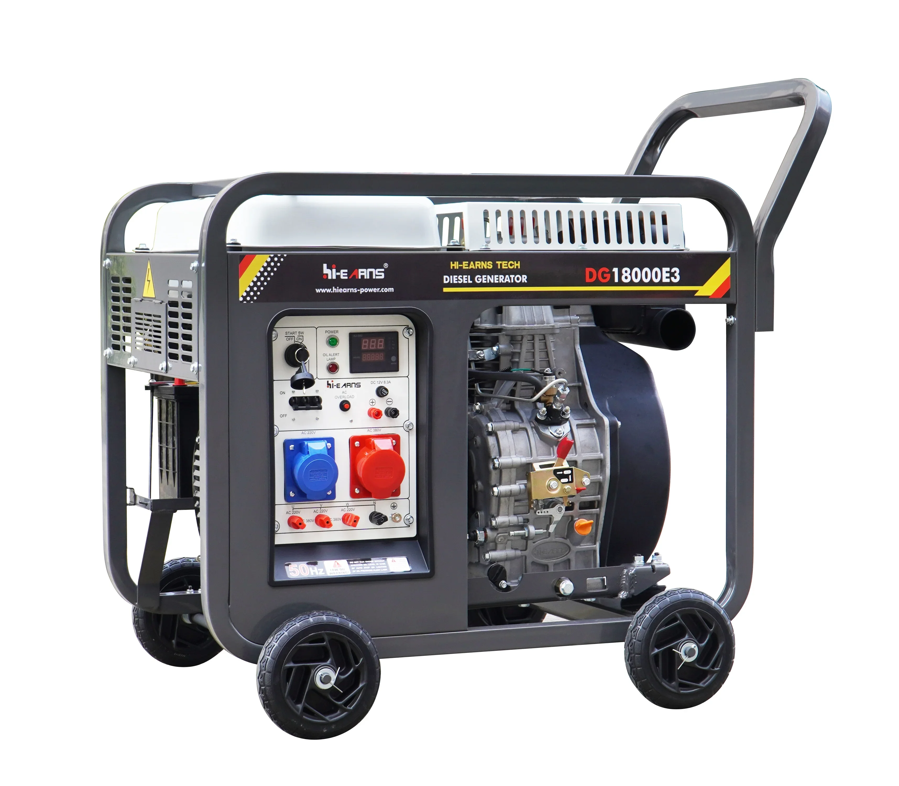 Hiearns 13.5KW 12.5KW 17KVA 16KVA Новый DG18000E3 HR998FDEopen генератор с воздушным охлаждением 50 Гц