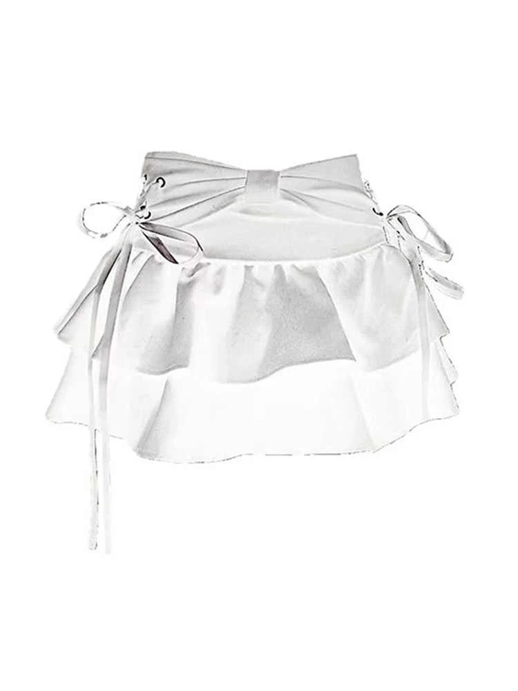 Женская черная готическая юбка трапециевидной формы винтажная эстетичная